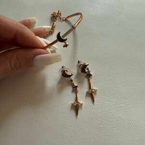 Swarovski Celestial Earrings & Bracelet Set